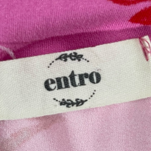 Entro Women's Pink & Red Floral Dress Sz S - Picture 9 of 9